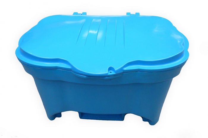 Container for salt or sand 250 L blue