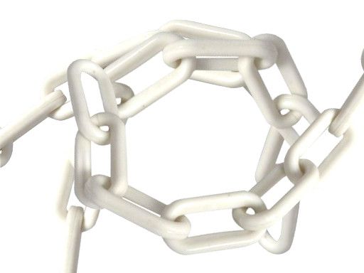 Chain 6mm - white