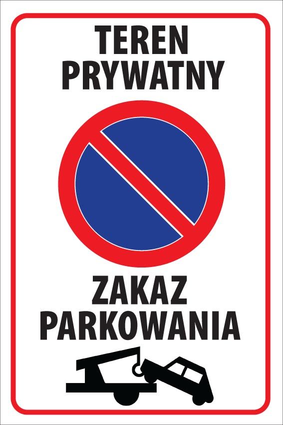 Prohibition Signboard for Plastic A-Frame Stand – “No Parking”