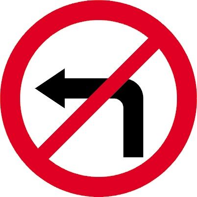 Sign B-21 600 mm + handles set.