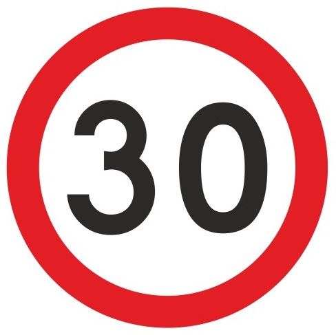 Sign B-33 (30) 600 mm I generation reflex + handles set.