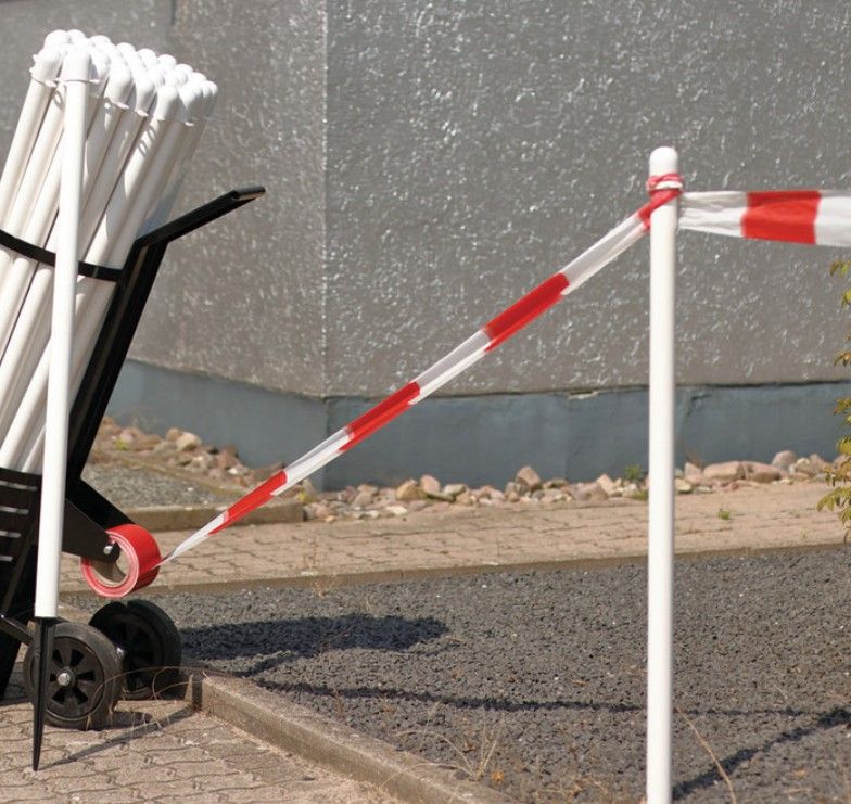 Chain post 60 cm - white - drive-in