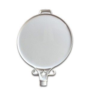 Plaque for a post and a bollard - round