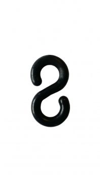 "S" chain coupler - black