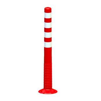 Słupek elastyczny 1000 mm - pomarańczowy taśma biała