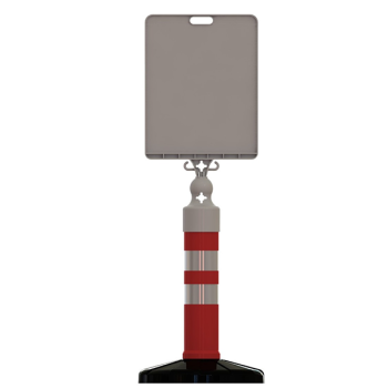 Słupek ostrzegawczy 65 cm x fi 11 cm - guma