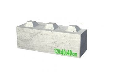 Beton Stein 120x40x40