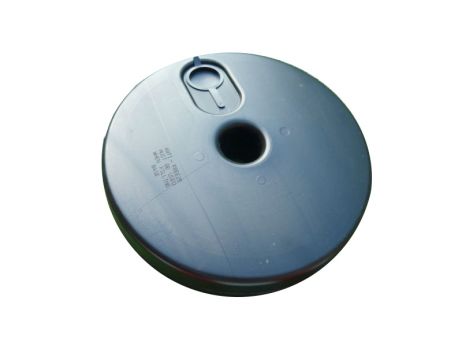 Słupek do łańcucha 130 cm - żółto/czarny - podstawa plastikowa