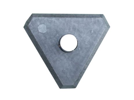 Słupek do łańcucha 130 cm - żółto/czarny - podstawa betonowa