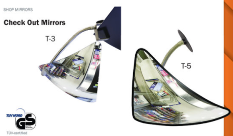 Lustro sklepowe "przy-kasowe"