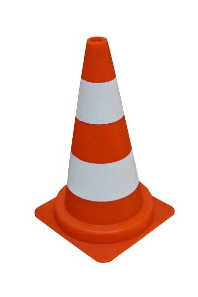 Pachołek 50 cm PVC - odblaskowy z mikrokulkami