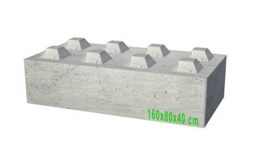 Beton Stein 160x40x80