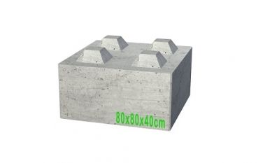 Beton Stein 80x40Hx80