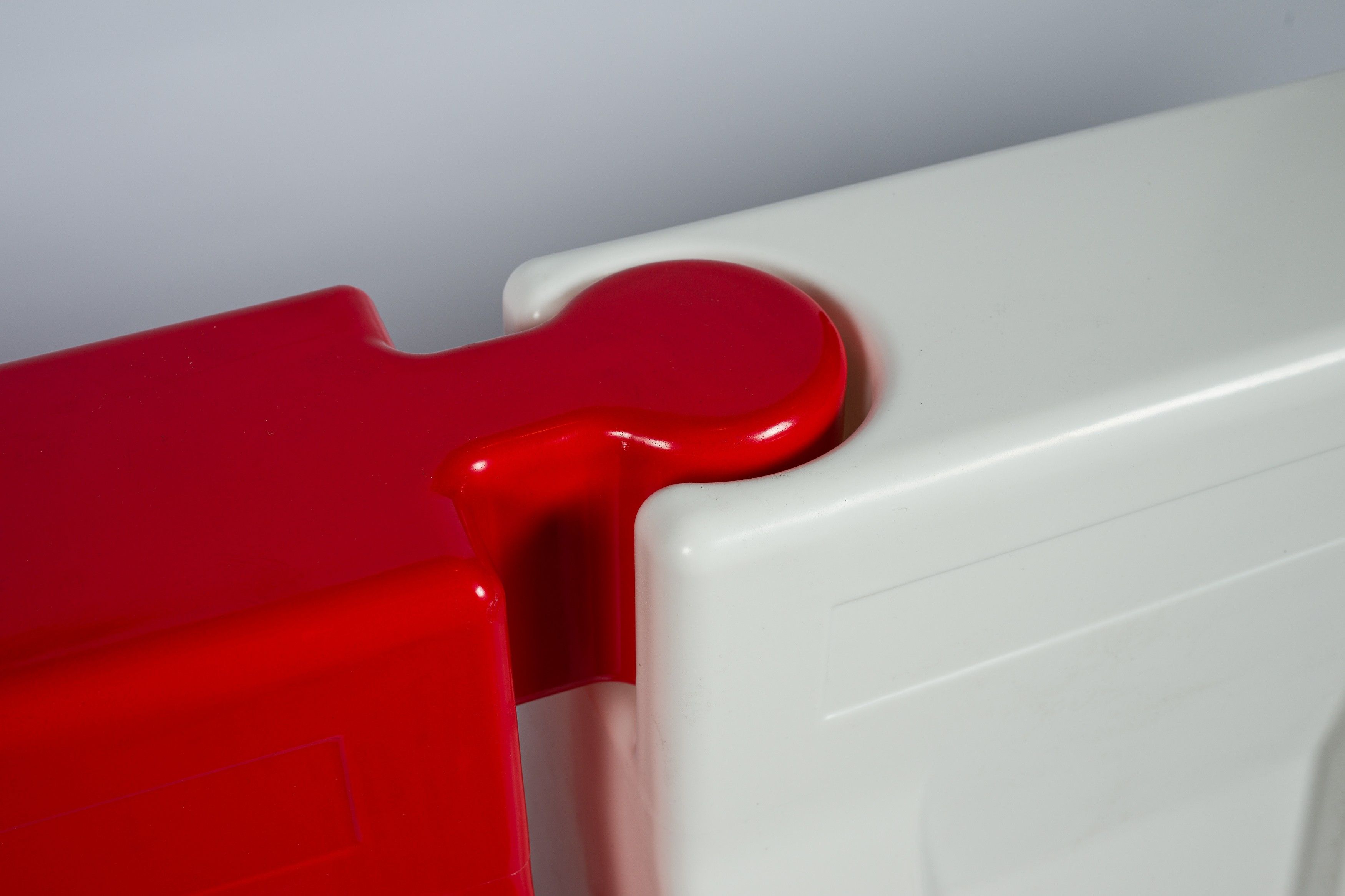 Bariera drogowa plastikowa U-14/U-25 50 cm NL biała