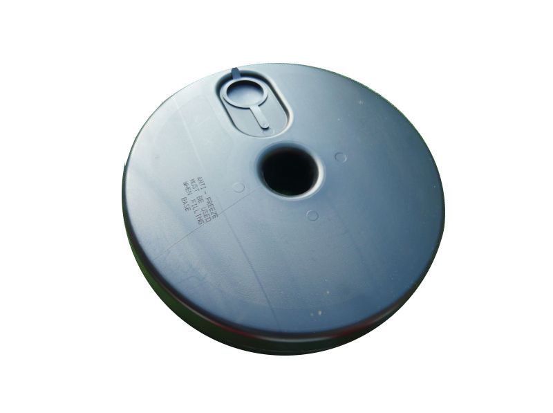 Słupek do łańcucha 130 cm - żółto/czarny - podstawa plastikowa