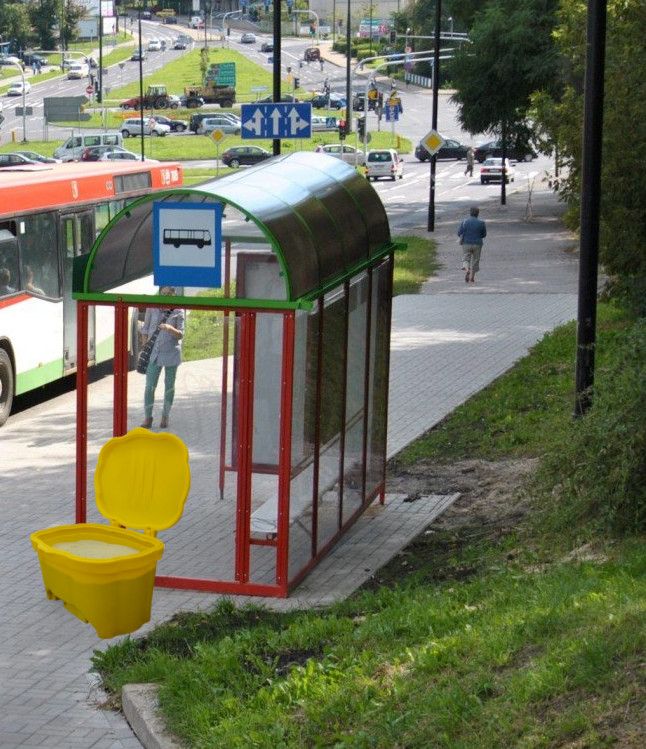 Streugutbehälter, 400 liter, gelb