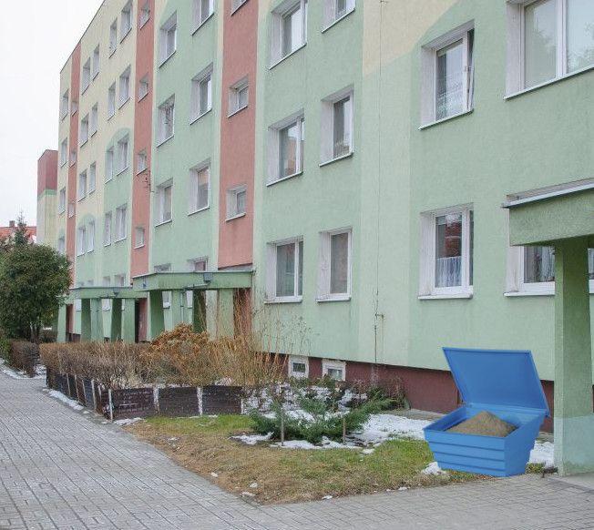 Pojemnik na piasek i sól 70l zielony